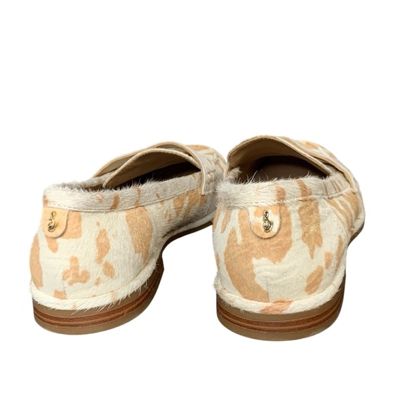 Sam Edelman Birch natural and ivory Brahma calf hair penny loafer. NWOT.‎ Size 8 - Picture 6 of 9